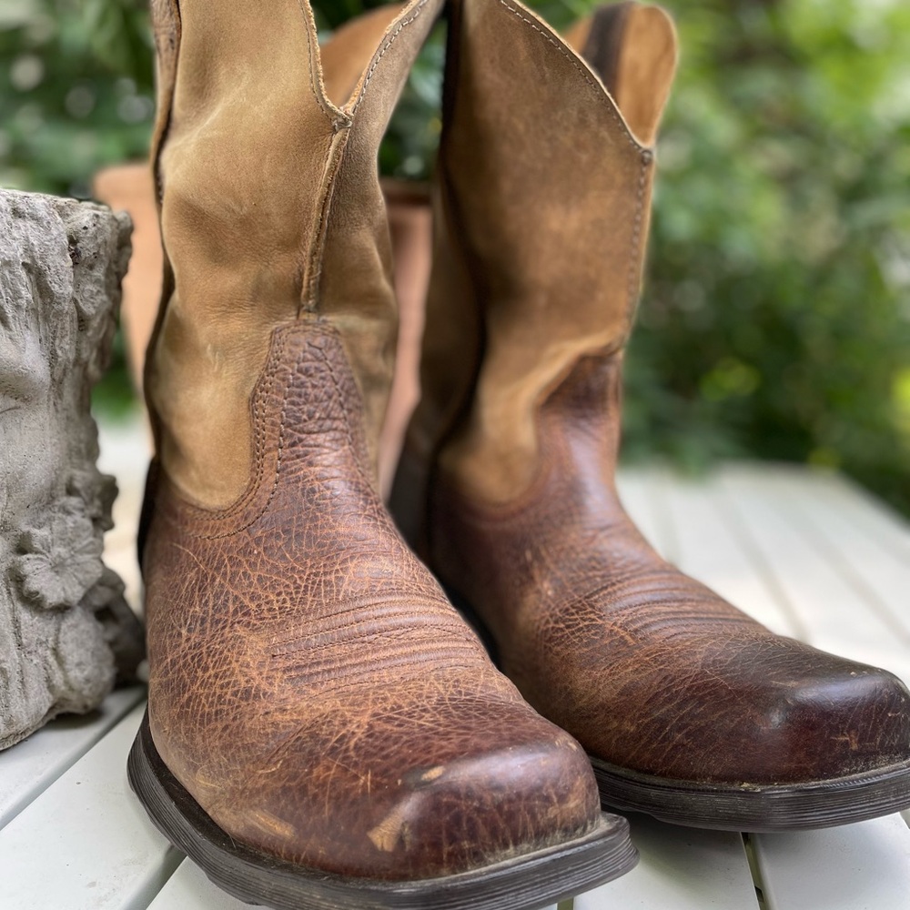 Ariat Two-Tone Brown Western Boots